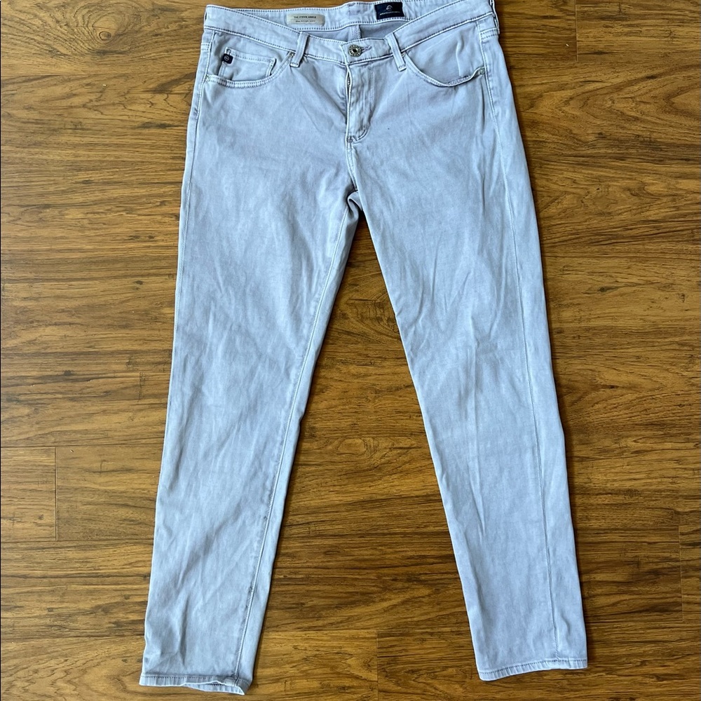 AG Adriano Goldschmied size 29, The Stevie Ankle pants in light gray